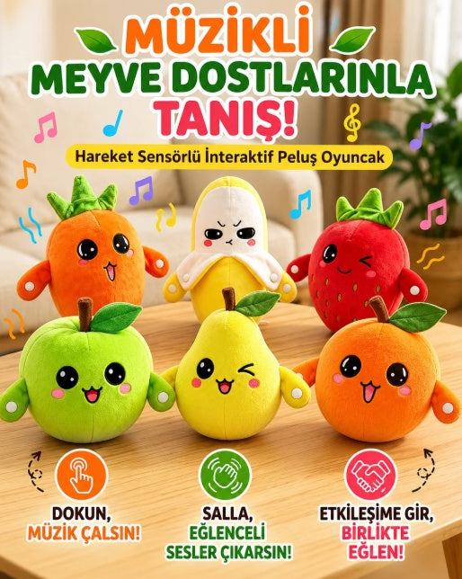 Müzik Notalı Meyveler